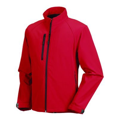 Giacca in softshell rossa