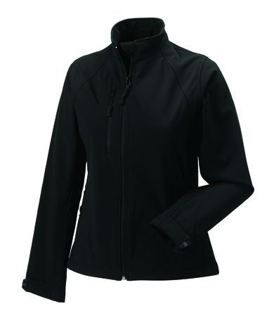 Giacca in softshell nera donna