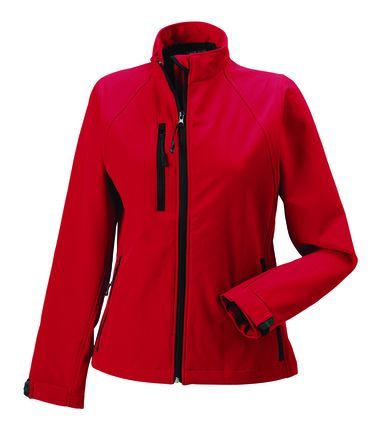 Giacca in softshell donna rossa